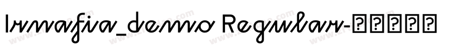 Irnafia_demo Regular字体转换